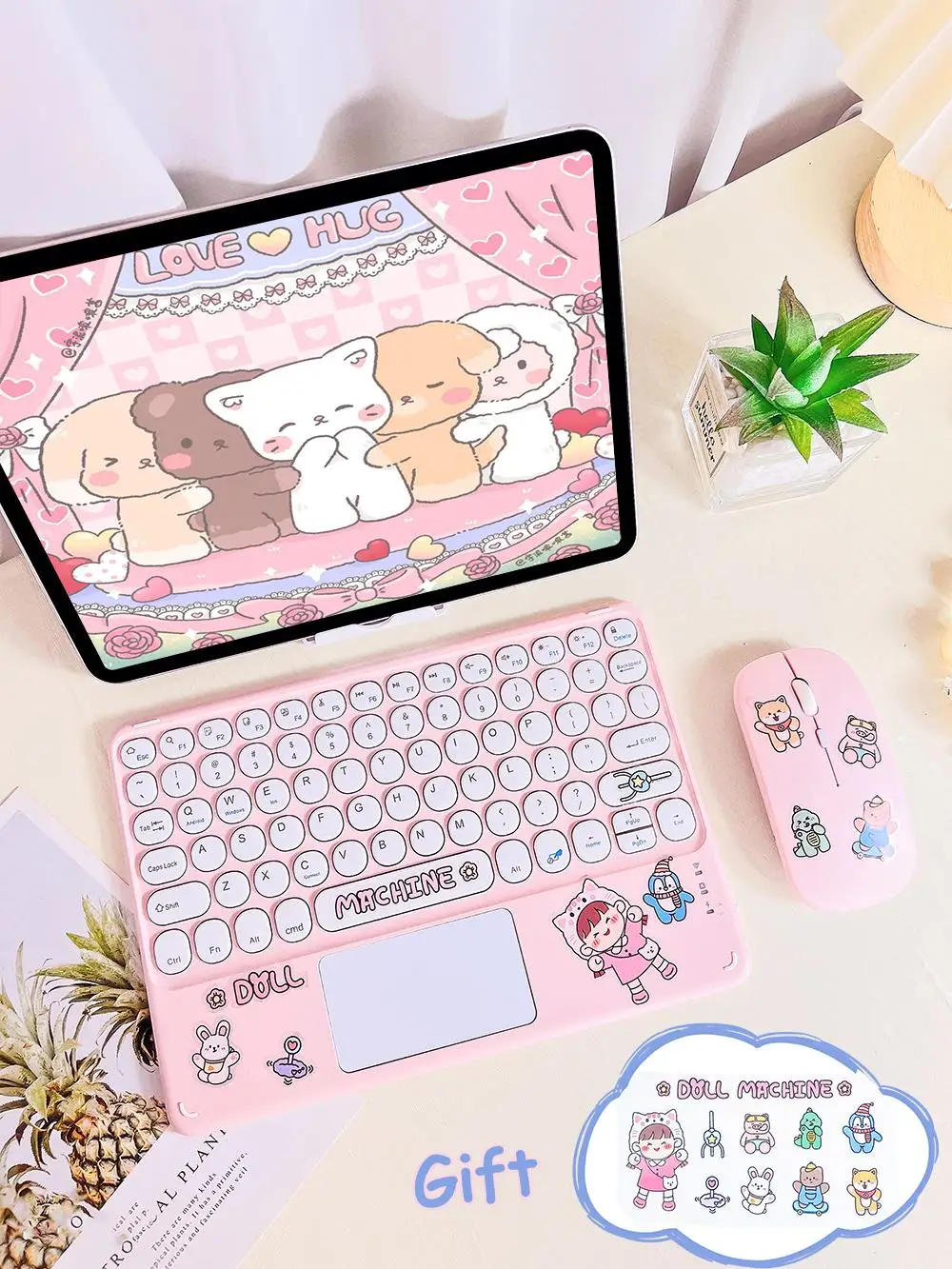 For IPad Cute Keyboard Mouse Wireless Bluetooth Keyboard For IPad Pro Air 4 Xiaomi Samsung Huawei Tablet Android IOS Windows
For IPad Cute Keyboard Mouse Wireless Bluetooth Keyboard For IPad Pro Air 4 Xiaomi Samsung Huawei Tablet Android IOS Windows