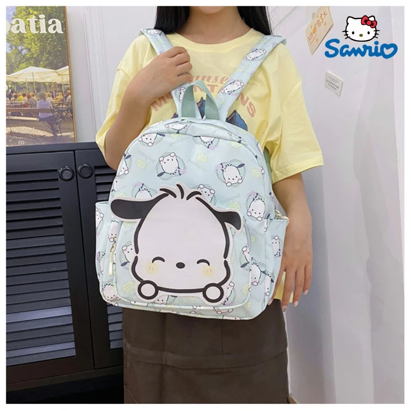 

Sanrio мультфильм рюкзак Hello Kitty Melody Kuromi высокой емкости Детские школьные ранцы Аниме периферийные рюкзаки для детей