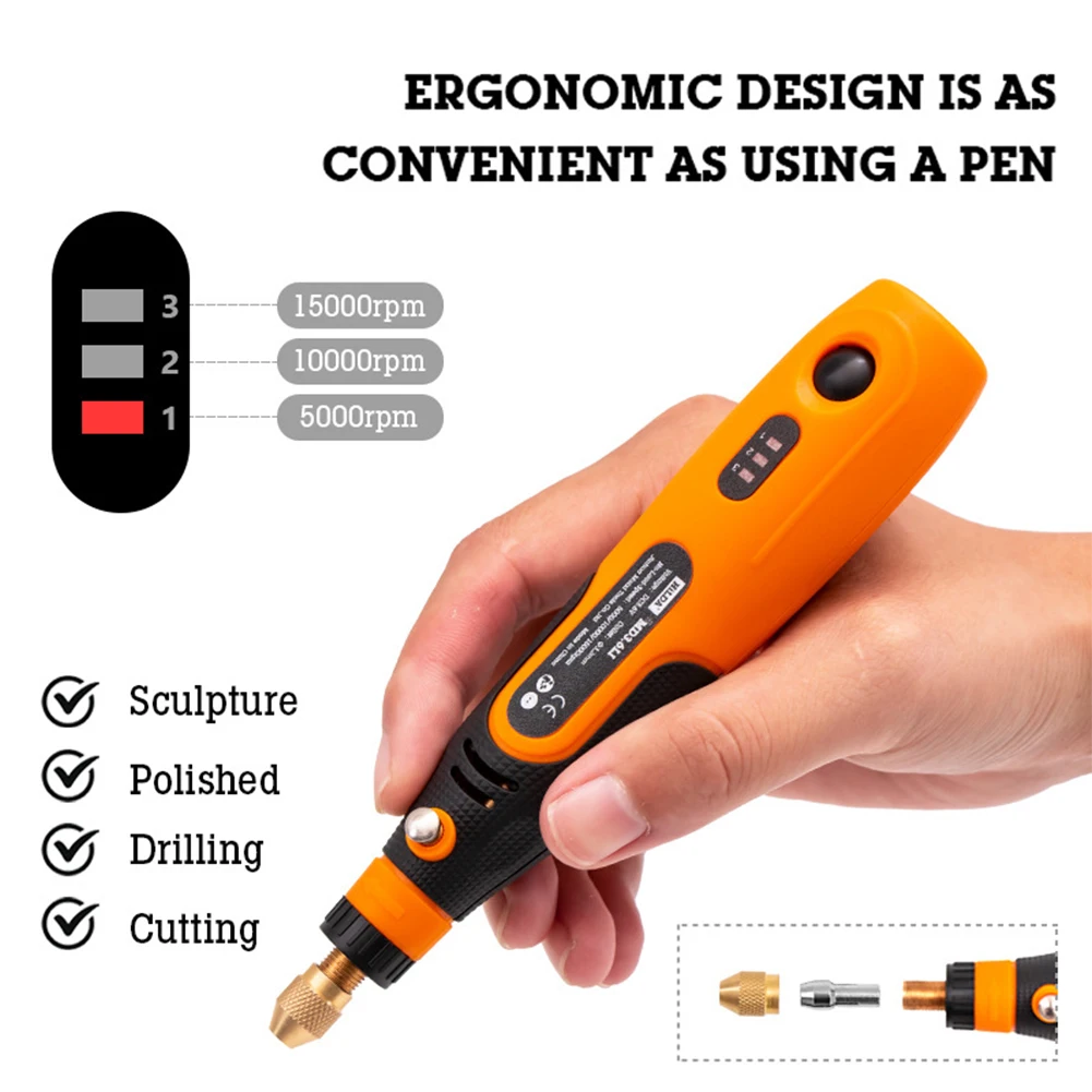 Engraver Electric Cordless Mini Drill Grinder With Rotary Tools For Dremel Accessories 3.6V Grinding Machine DIY Tools
Engraver Electric Cordless Mini Drill Grinder With Rotary Tools For Dremel Accessories 3.6V Grinding Machine DIY Tools