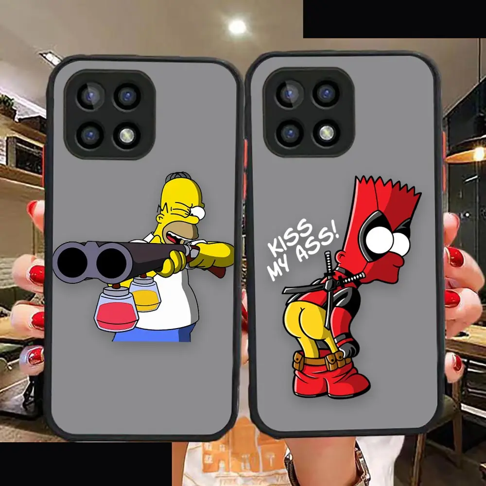 

Matte Case Funda Coque For OPPO A94 93 92 92S 91 83 74 73 72 71 59 57 55 16K 15 7 5 4G 5G 2020 2022 Case TV play The S-Simpsons​