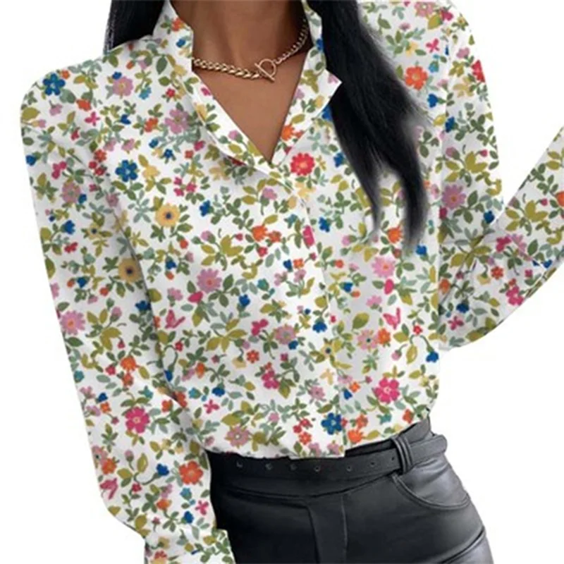 Spring Autumn New Flower Printing Loose Blouse Women Stand Collar Small Fresh All-Match Shirt Female Personality Slim Fit Tops
Spring Autumn New Flower Printing Loose Blouse Women Stand Collar Small Fresh All-Match Shirt Female Personality Slim Fit Tops