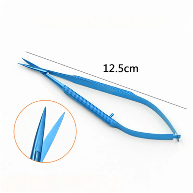 Ophthalmic Microscissors 12.5cm Titanium Alloy Corneal Suture Removal Scissors Double Eyelid Surgery Canthole Opening Fine Sciss
Ophthalmic Microscissors 12.5cm Titanium Alloy Corneal Suture Removal Scissors Double Eyelid Surgery Canthole Opening Fine Sciss