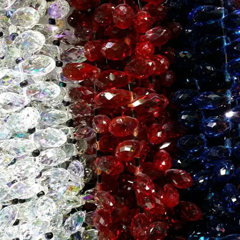 100 шт. (20*10 мм) хрустальные подвески в форме капли воды, бусины для ювелирных изделий, фурнитура и аксессуары