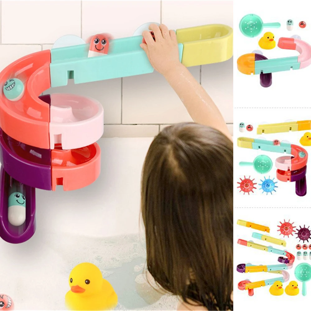 Bath Toys Baby Bathroom Duck DIY Track Bathtub Kids Play Water Games Tool Bathing Shower Wall Suction Set Bath Toy for Children
Bath Toys Baby Bathroom Duck DIY Track Bathtub Kids Play Water Games Tool Bathing Shower Wall Suction Set Bath Toy for Children