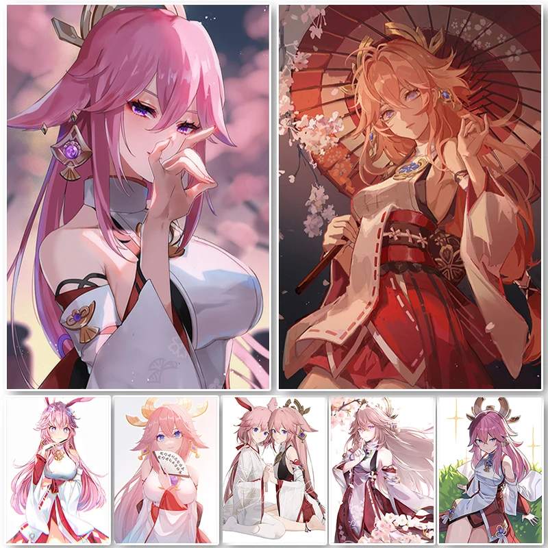 Постер Genshin Impact Yae Miko, Декор, популярная Аниме игра, HD печатные настенные картины, холст, живопись, постеры, декор для комнаты и дома
Постер Genshin Impact Yae Miko, Декор, популярная Аниме игра, HD печатные настенные картины, холст, живопись, постеры, декор для комнаты и дома