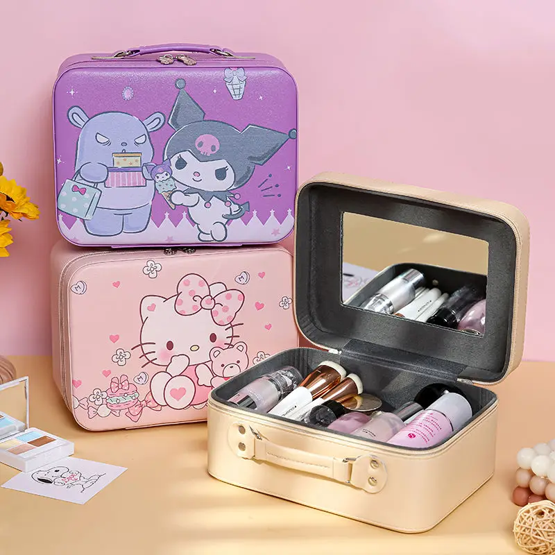 Anime Sanrio Kuromi Hello Kitty Makeup Case Kawaii Cinnamoroll Melody Plus Size Cosmetic Box Cartoon Pu Travel Portable Handbag
Anime Sanrio Kuromi Hello Kitty Makeup Case Kawaii Cinnamoroll Melody Plus Size Cosmetic Box Cartoon Pu Travel Portable Handbag