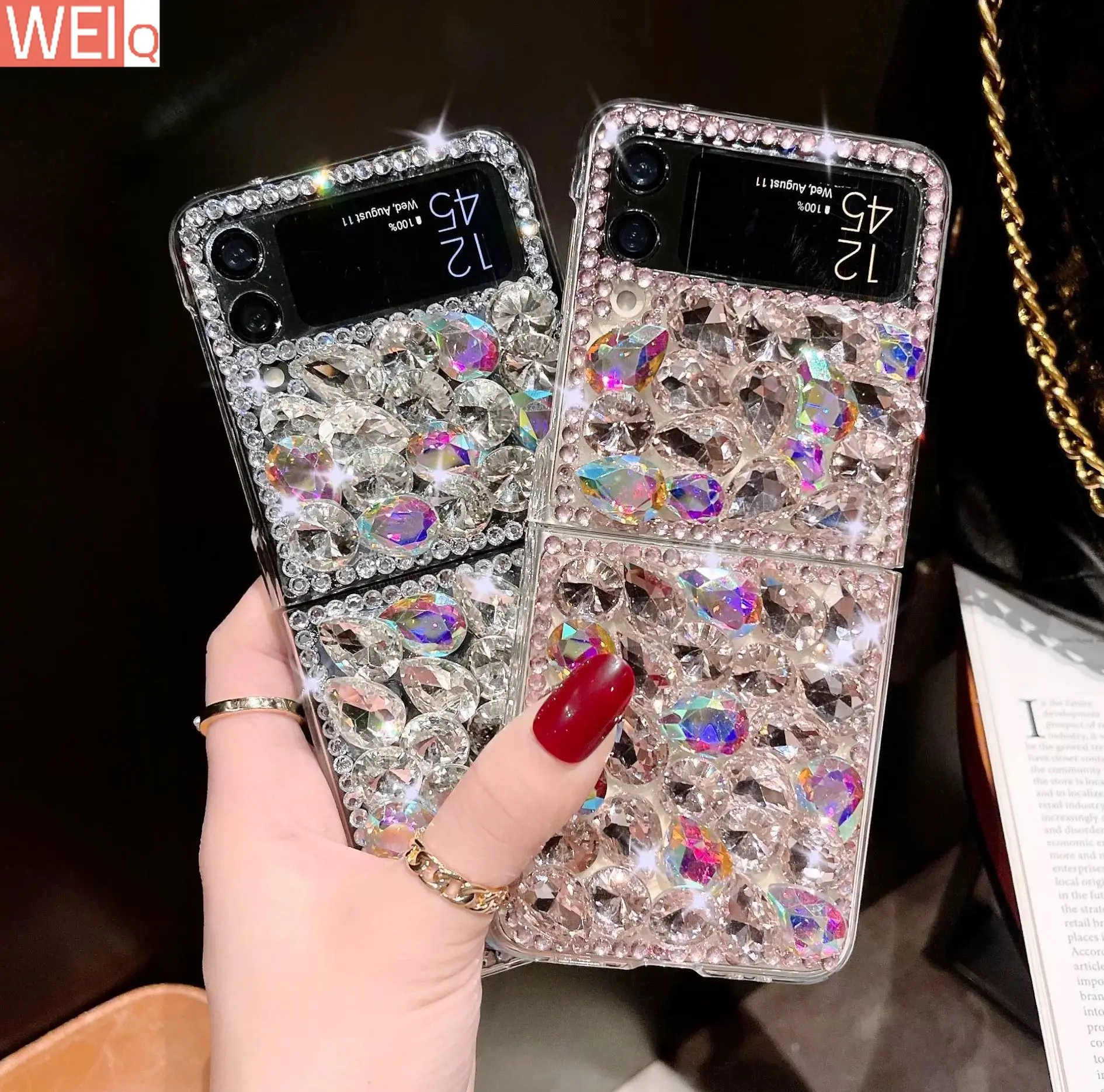 Handmade Diamonds Phone Case For Samsung Z Flip 5 4 3 2 1 Luxury Shine Back Cover Camera Protection Ultra-thin Capa Funda
Handmade Diamonds Phone Case For Samsung Z Flip 5 4 3 2 1 Luxury Shine Back Cover Camera Protection Ultra-thin Capa Funda