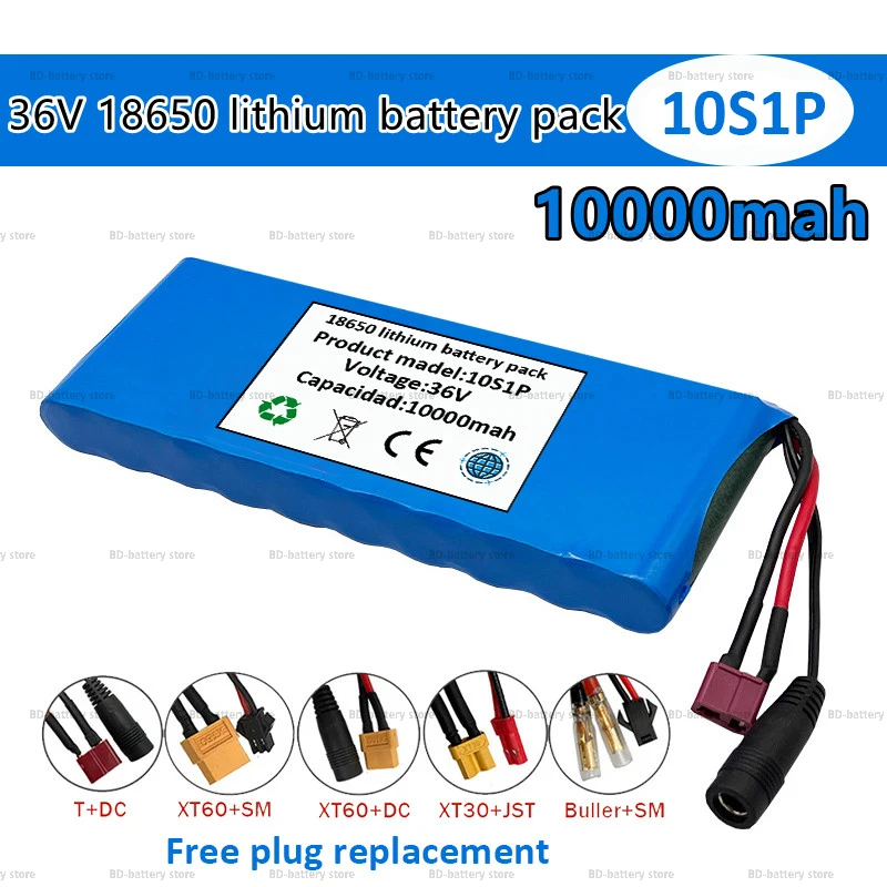 New 36V 10000mah 10S1P 18650 lithium-ion battery pack EBIKE electric vehicle motorcycle belt 20A BMS
New 36V 10000mah 10S1P 18650 lithium-ion battery pack EBIKE electric vehicle motorcycle belt 20A BMS