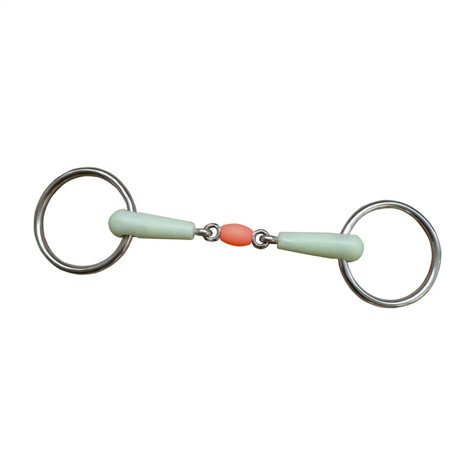 

horse Mouth Bit Snaffle Bits Jointed Mouth Horse Bit Supplies Round Stainless for Equipment Training Cheek