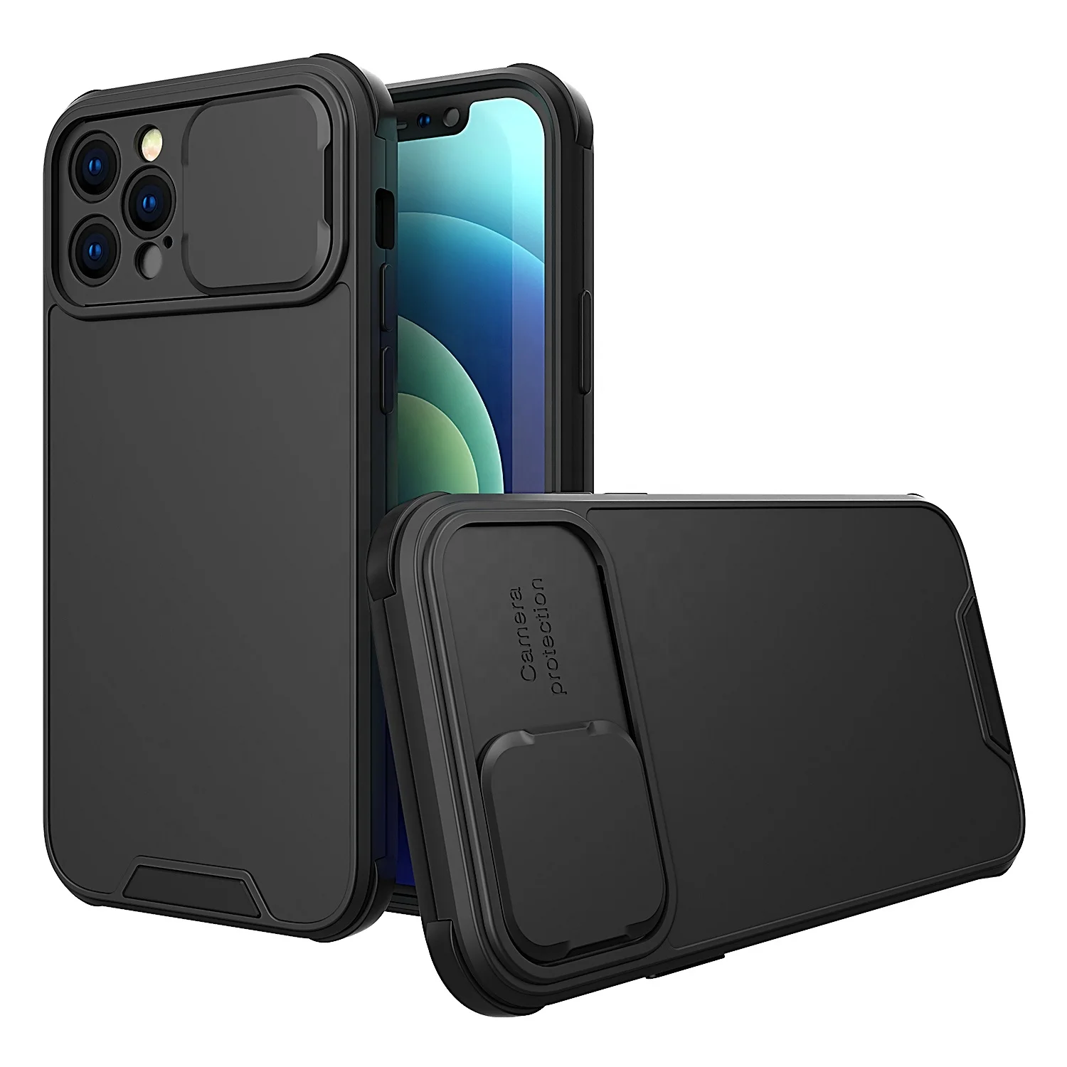 2021 NEW Camera Protection Phone Case for iPhone 13 with Sliding PC Cover for iPhone 12 pro max TPU Shockproof Case
2021 NEW Camera Protection Phone Case for iPhone 13 with Sliding PC Cover for iPhone 12 pro max TPU Shockproof Case