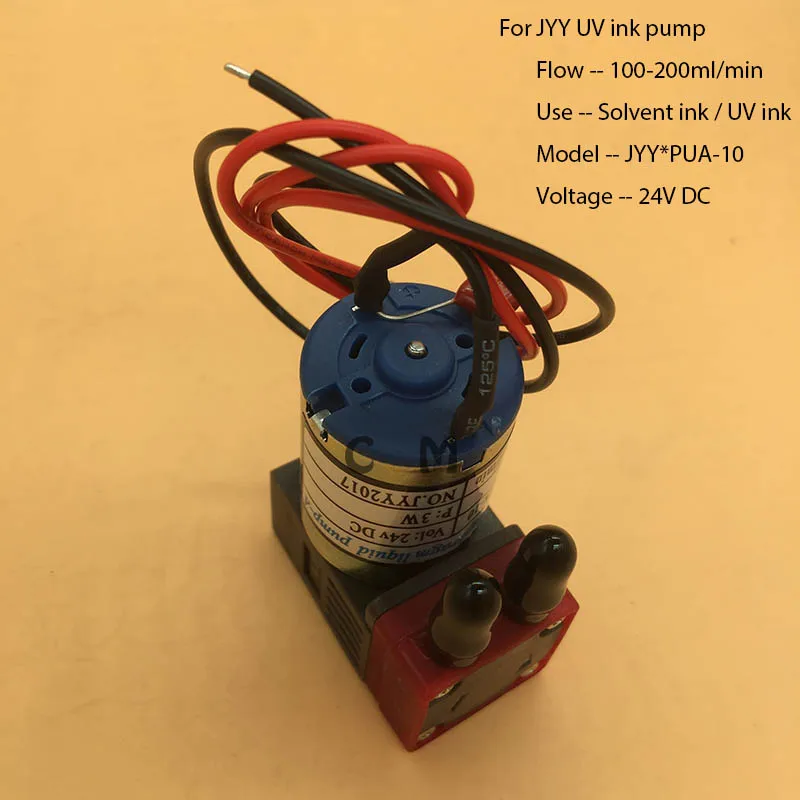 

Original JYY PUA-10 Small UV Ink Pump micro diaphragm pump for liquid air DC 24V 3W 100~200ml/min for Flora Infiniiti printer