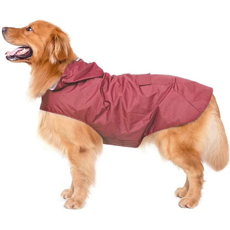 Dog Raincoat Reflective Dogs Rain Coat For Small Large Dogs Waterproof Clothes Golden Retriever Labrador Rain Cape Pet Products 
Dog Raincoat Reflective Dogs Rain Coat For Small Large Dogs Waterproof Clothes Golden Retriever Labrador Rain Cape Pet Products