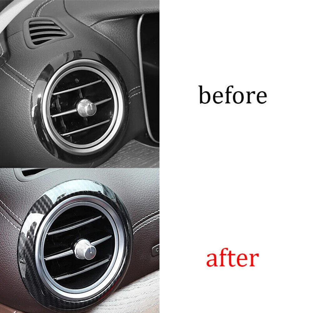 Frame Trim Air Outlet Carbon Fiber Direct Replacement For Mercedes Ring Cover Car Accessories Car Air Vent Brand New
Frame Trim Air Outlet Carbon Fiber Direct Replacement For Mercedes Ring Cover Car Accessories Car Air Vent Brand New