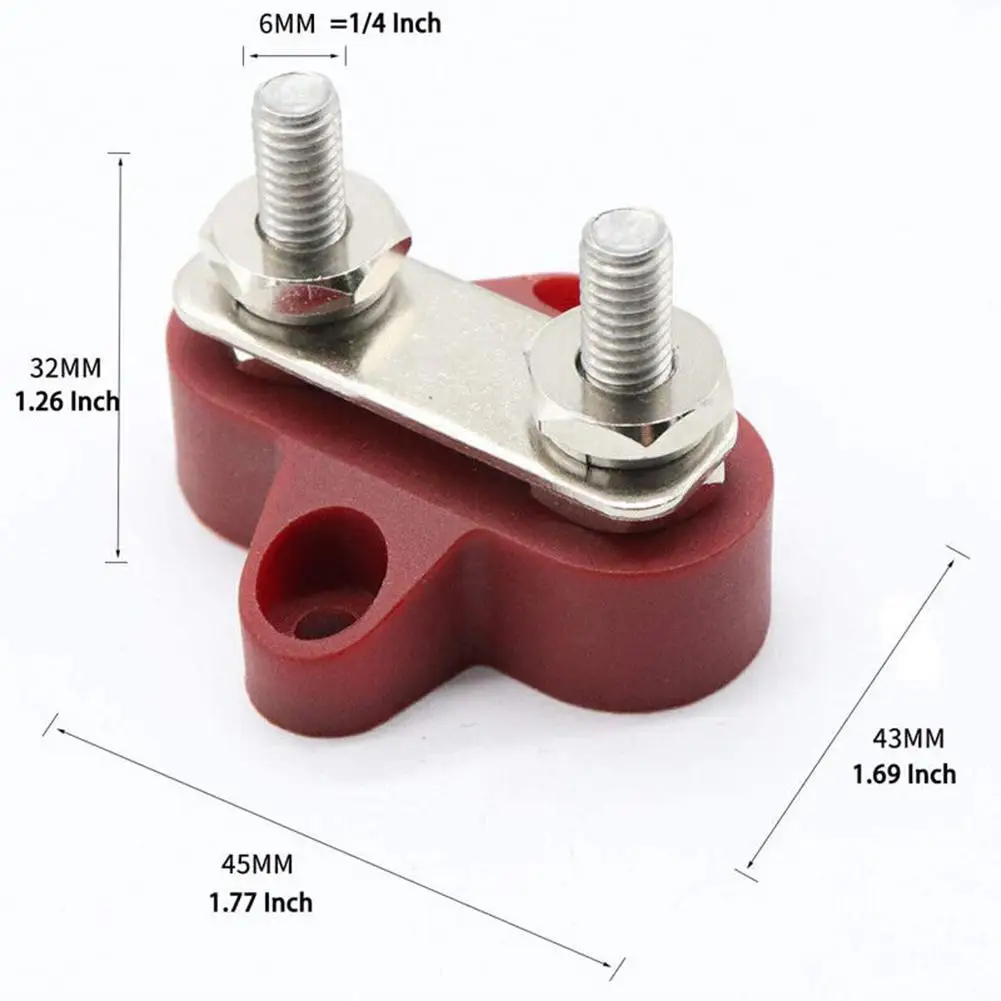High Quality Power Distribution Stud Terminal Block Stud Block Studs Dual M8 48V Positive Negative Terminal Block Studs
High Quality Power Distribution Stud Terminal Block Stud Block Studs Dual M8 48V Positive Negative Terminal Block Studs