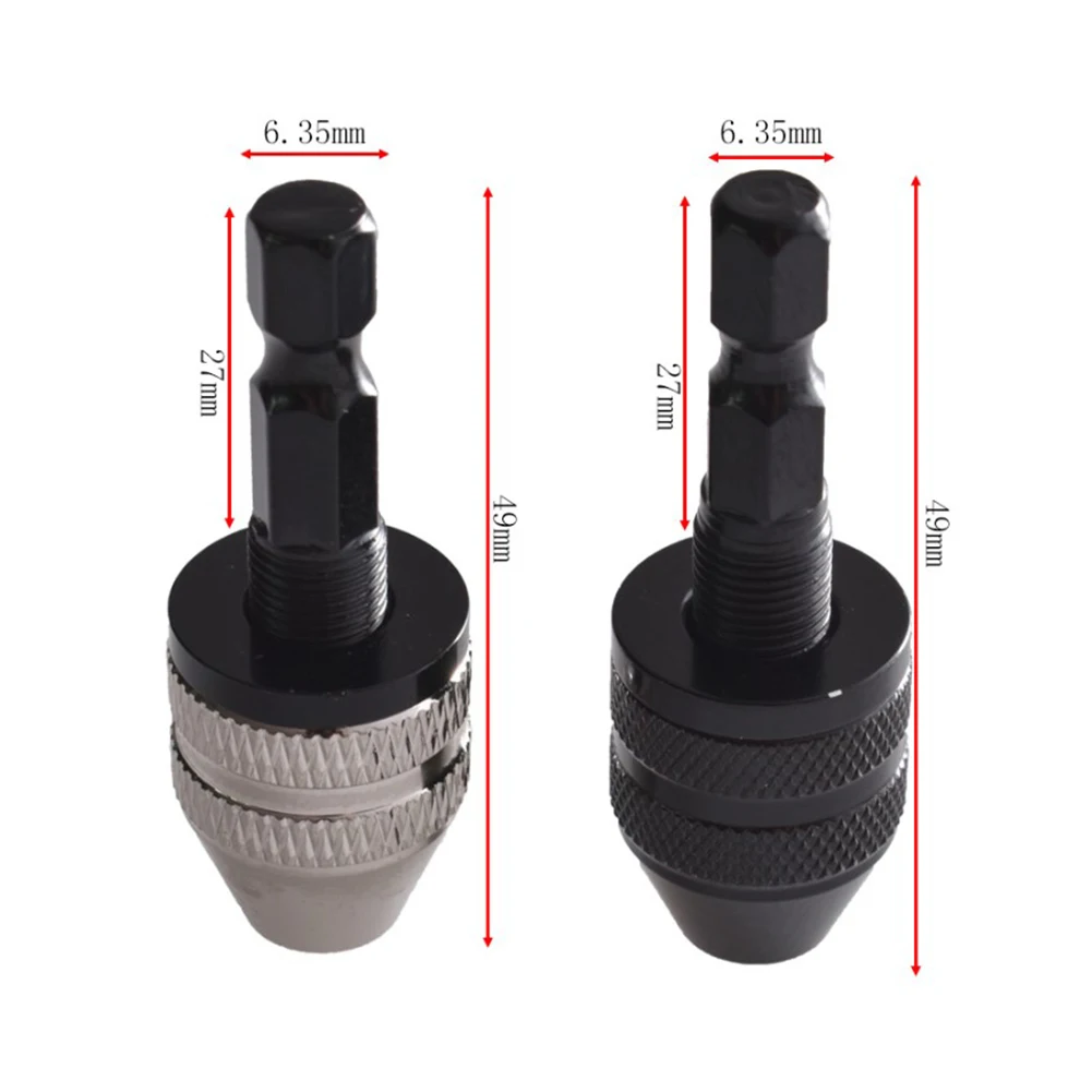 2pcs 0.3-3.6mm Keyless Drill Chuck Hex Shank Quick Change Converter Electric Drill Bits Collet Fixture Tools Hardware Power Tool
2pcs 0.3-3.6mm Keyless Drill Chuck Hex Shank Quick Change Converter Electric Drill Bits Collet Fixture Tools Hardware Power Tool