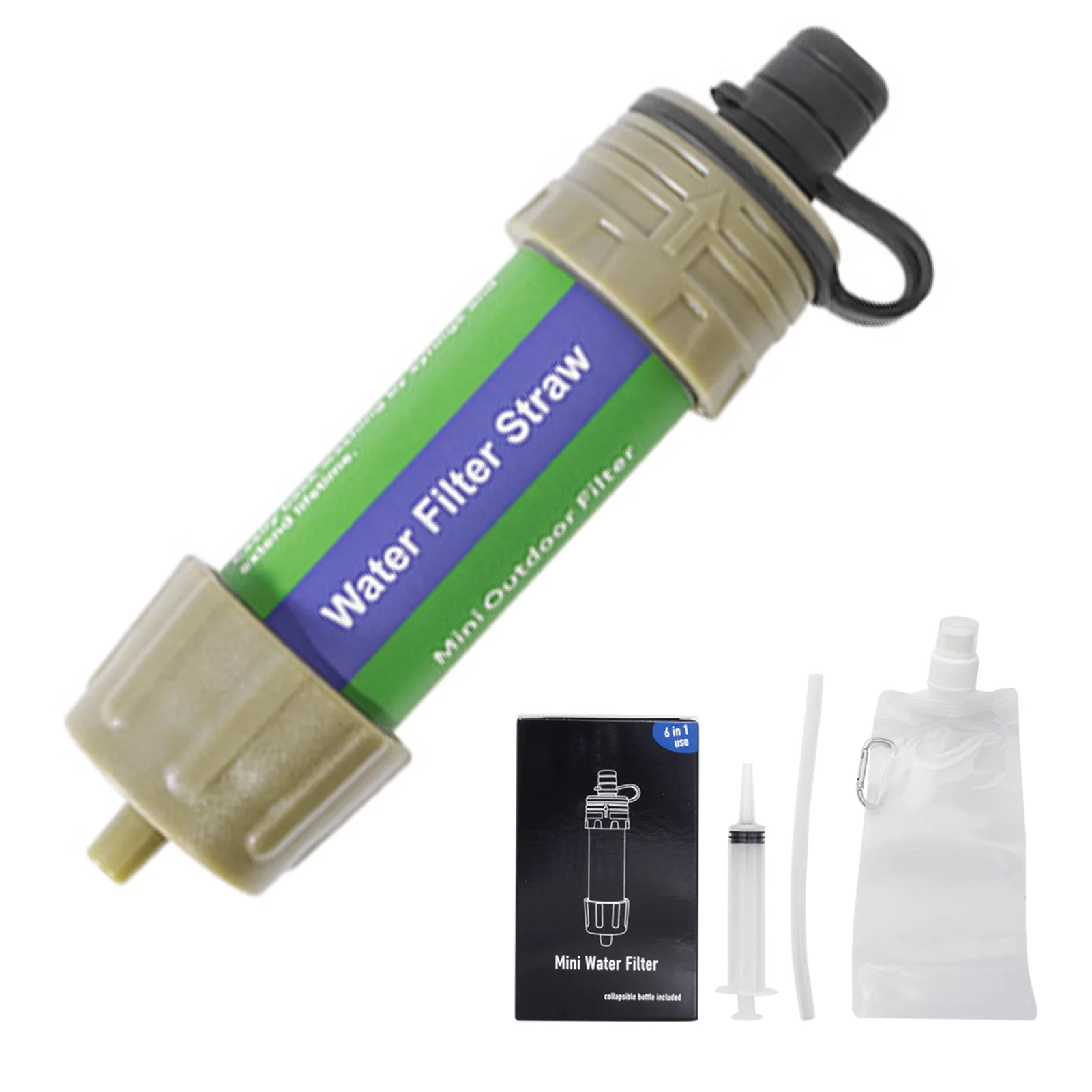Travel Water Purifier Water Filter Straw For Hiking Water Purifying Device Portable Personal Water Filting Survival For Outdoor.
Travel Water Purifier Water Filter Straw For Hiking Water Purifying Device Portable Personal Water Filting Survival For Outdoor.