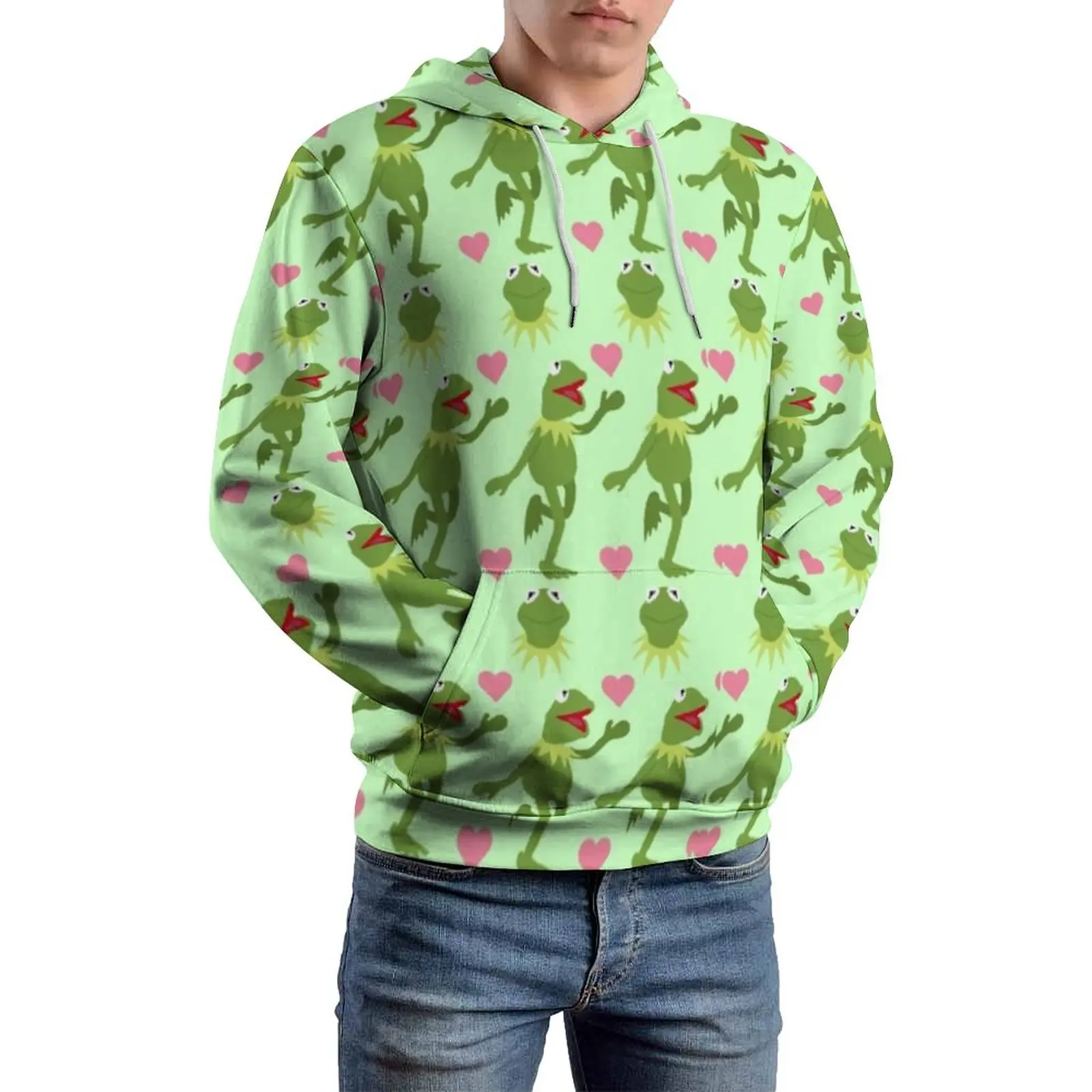 Frog Casual Hoodies Animal Cartoon Red Heart Loose Hoodie Men Long-Sleeve Funny Design Top Big Size
Frog Casual Hoodies Animal Cartoon Red Heart Loose Hoodie Men Long-Sleeve Funny Design Top Big Size