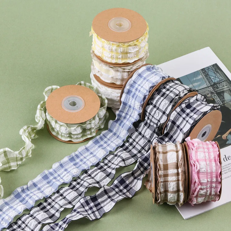 2 Yards Crumpled Seersucker Polyester Plaid Ribbon DIY Headwear Wedding Party Festive Event Decoration Gift Bouquet Wrap
2 Yards Crumpled Seersucker Polyester Plaid Ribbon DIY Headwear Wedding Party Festive Event Decoration Gift Bouquet Wrap