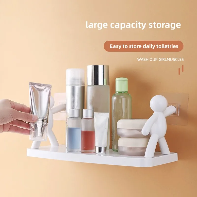 Multifunctional Shelf Hanging Bathroom Storage Wall Room Perforation-free Living Kitchen Seasoning Wall-mounted Storage Villain
Multifunctional Shelf Hanging Bathroom Storage Wall Room Perforation-free Living Kitchen Seasoning Wall-mounted Storage Villain