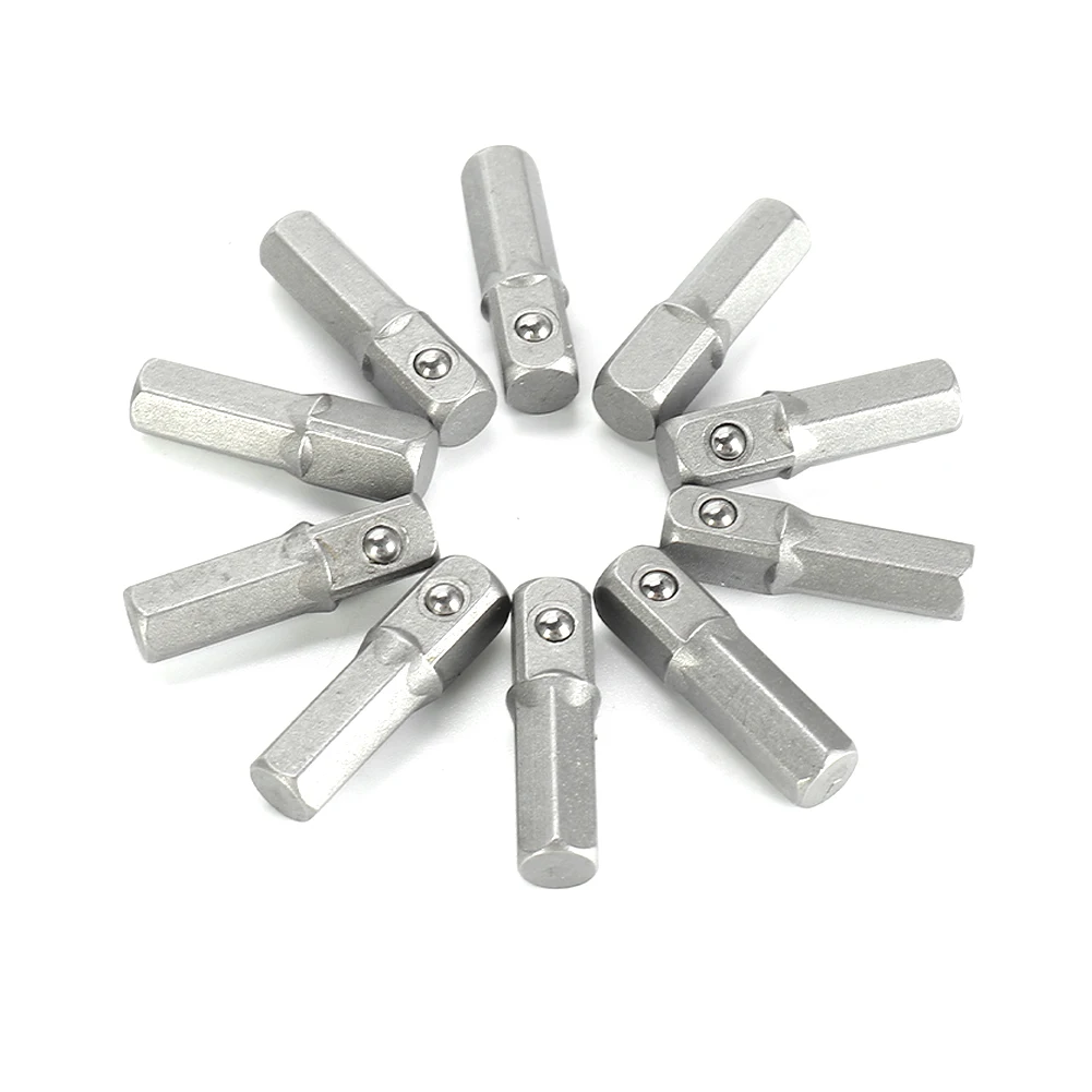 10pcs Impact Socket Adapter Converter 1/4" Hex Shank To 1/4" Square Drive 25mm 10pcs Socket Adapte Chrome Vanadium Steel
10pcs Impact Socket Adapter Converter 1/4" Hex Shank To 1/4" Square Drive 25mm 10pcs Socket Adapte Chrome Vanadium Steel
