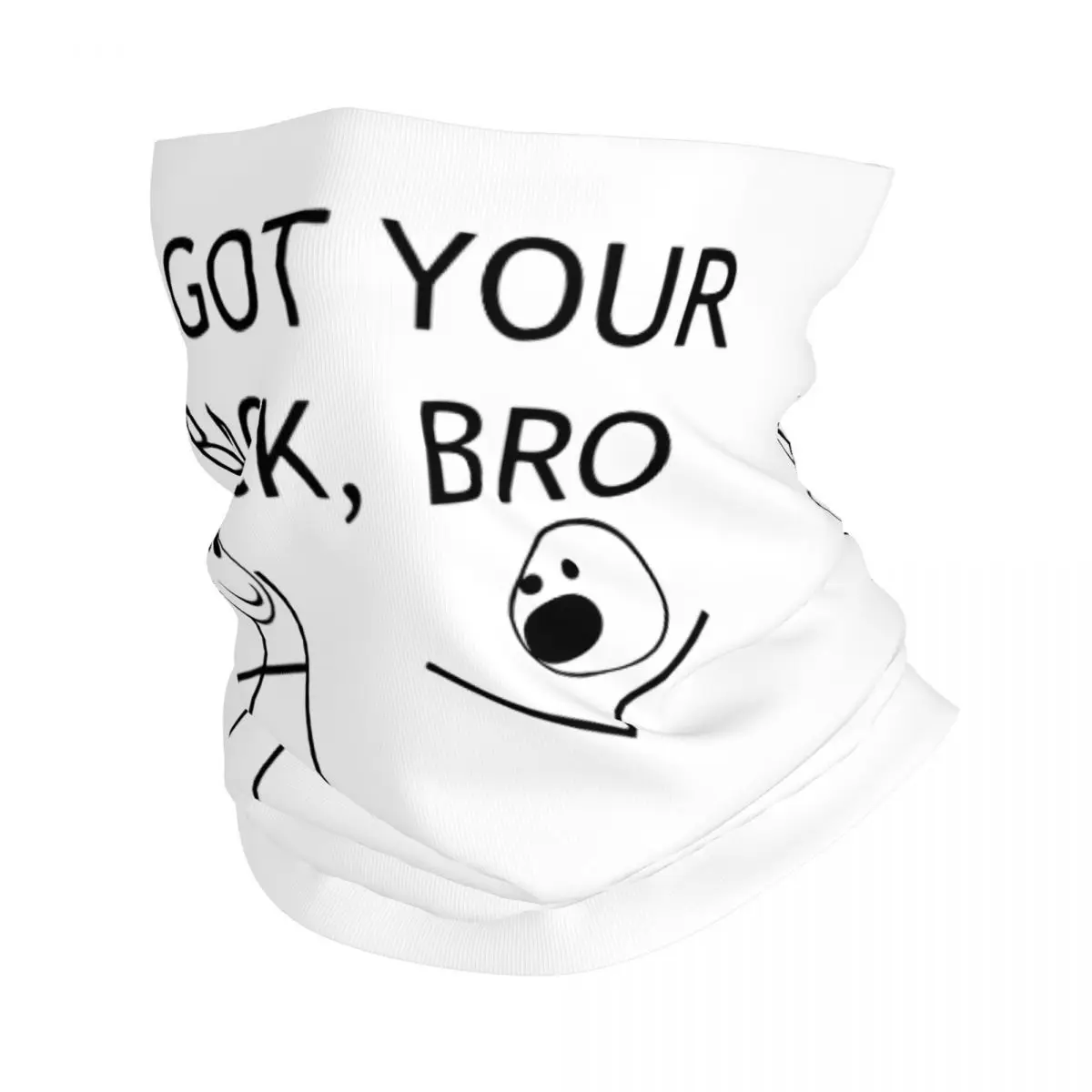 

I Got Your Back Bro Bandana Neck Gaiter Printed stick figure Balaclavas Wrap Scarf Multi-use Headband Hiking Unisex Adult Winter