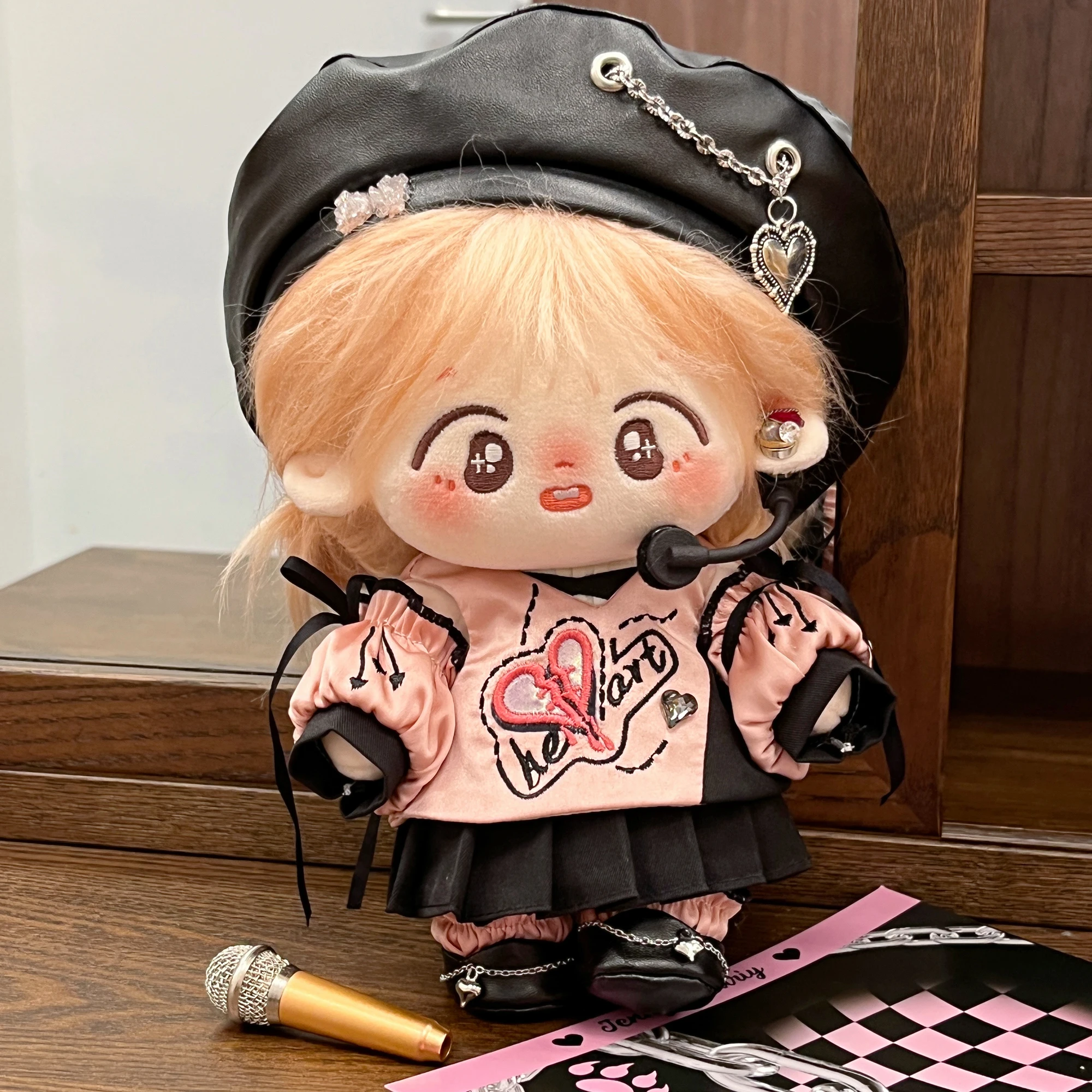 Original Gyaru Sweet Cute Pink Beret Vest Clothes Outfit 20cm Plush Stuffed Doll Change Clothes Kawaii Cool Fashion Costume Gift
Original Gyaru Sweet Cute Pink Beret Vest Clothes Outfit 20cm Plush Stuffed Doll Change Clothes Kawaii Cool Fashion Costume Gift