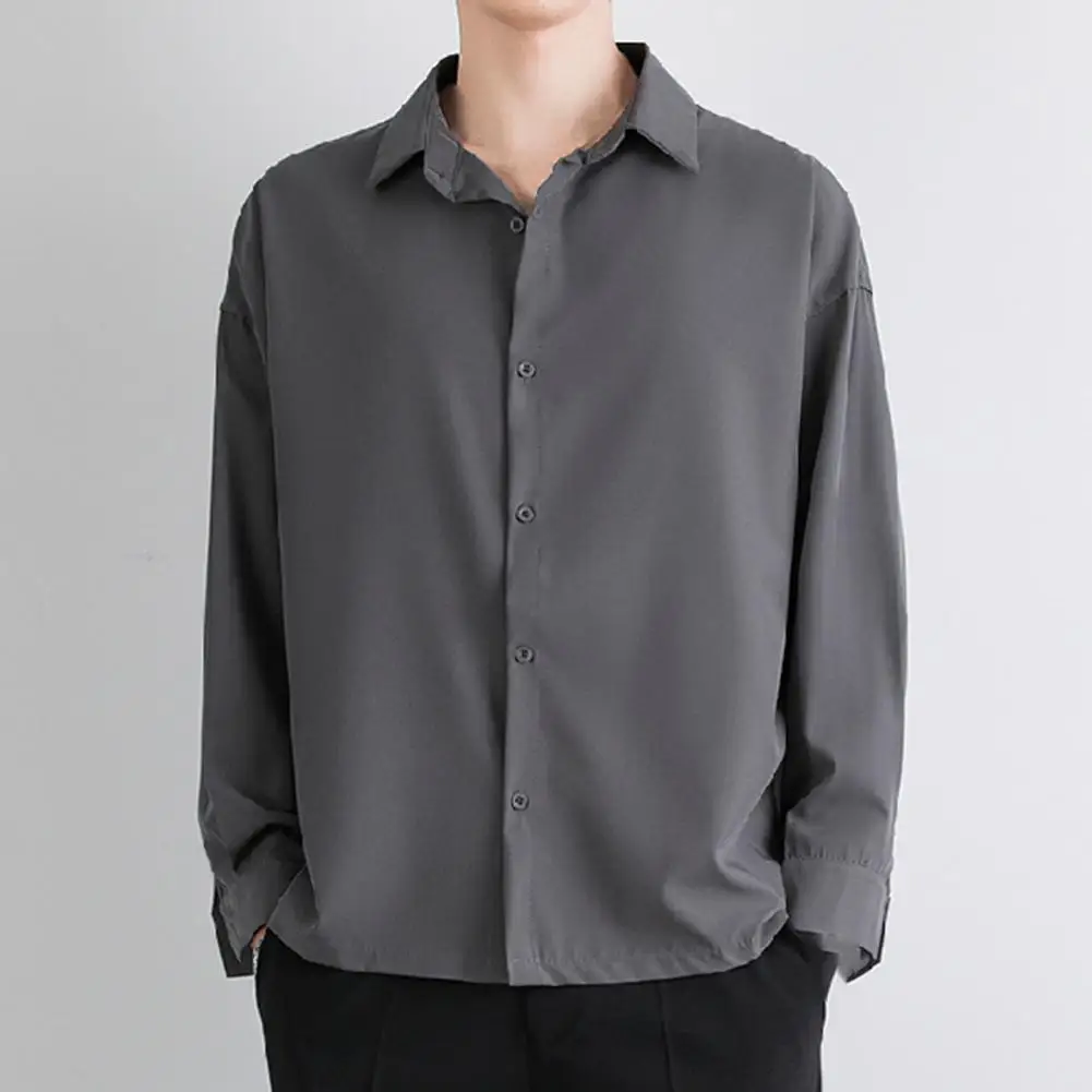 Stylish Shirt Comfortable Slim Breathable Buttons Closure Solid Color Men Shirt Men Shirt Loose
Stylish Shirt Comfortable Slim Breathable Buttons Closure Solid Color Men Shirt Men Shirt Loose