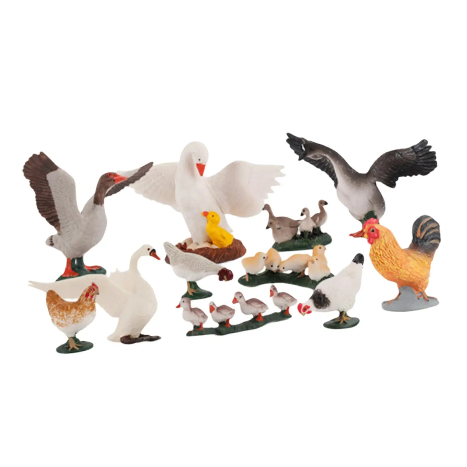 11x Farm Poultry Animal Model Mini Figurines Models Chicken Fowl Duck Goose Rooster Set for Home Desktop Decor Collectibles
11x Farm Poultry Animal Model Mini Figurines Models Chicken Fowl Duck Goose Rooster Set for Home Desktop Decor Collectibles