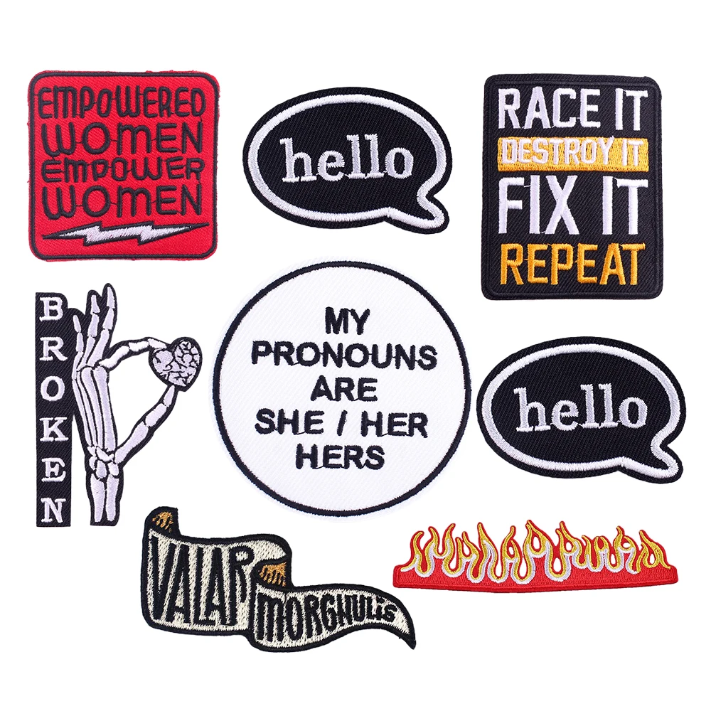 Punk Patches for Clothing Flame Embroidered Cloth Stickers DIY Clothing Accessories Fashion Jacket Embroidered Badges
Punk Patches for Clothing Flame Embroidered Cloth Stickers DIY Clothing Accessories Fashion Jacket Embroidered Badges