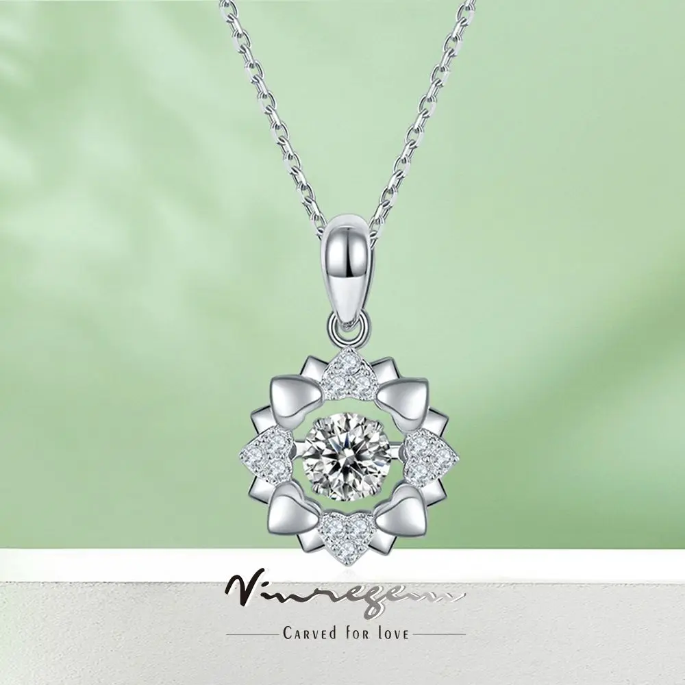 Vinregem 925 Sterling Silver White Gold 5MM Moissanite Pass Test Diamond Rotatable Pendant Necklace for Women Gift Drop Shipping
Vinregem 925 Sterling Silver White Gold 5MM Moissanite Pass Test Diamond Rotatable Pendant Necklace for Women Gift Drop Shipping