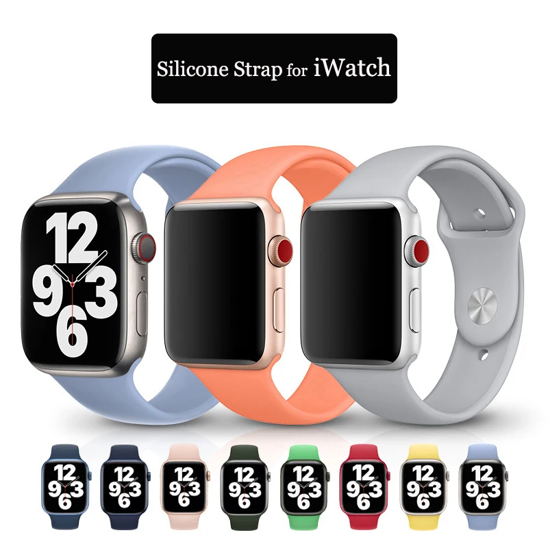 Silicone Braided Wrist Strap for Apple Watch 7 Band 38mm 40mm 42mm 44mm Sport Wristband for iWatch 7/6/SE
Silicone Braided Wrist Strap for Apple Watch 7 Band 38mm 40mm 42mm 44mm Sport Wristband for iWatch 7/6/SE