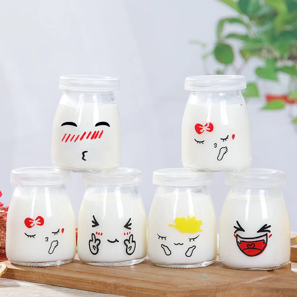 6pcs 150ml Pudding Bottle Glass Bread Store Cute Heat-Resistant Yogurt Containers Milk Cup Jelly Jar For Home Shop
6pcs 150ml Pudding Bottle Glass Bread Store Cute Heat-Resistant Yogurt Containers Milk Cup Jelly Jar For Home Shop