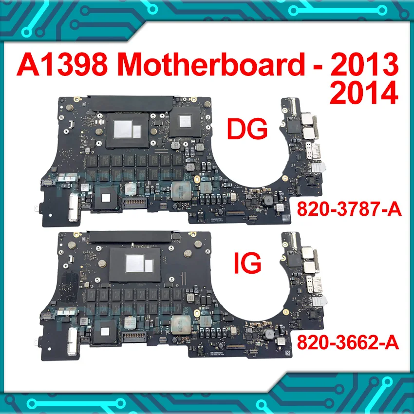 Оригинальная материнская плата A1398 для Macbook Pro Retina 15 дюймов, логическая плата A1398 Core i7 16 Гб 820-3662-A 820-3787-A, конец 2013 Mid 2014
Оригинальная материнская плата A1398 для Macbook Pro Retina 15 дюймов, логическая плата A1398 Core i7 16 Гб 820-3662-A 820-3787-A, конец 2013 Mid 2014