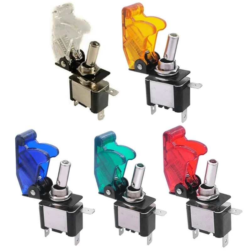 5pcs Boat Marine On/Off Power Button Illuminated Led Lighted Toggle Switch with Aircraft Flip Safety Up Cover
5pcs Boat Marine On/Off Power Button Illuminated Led Lighted Toggle Switch with Aircraft Flip Safety Up Cover