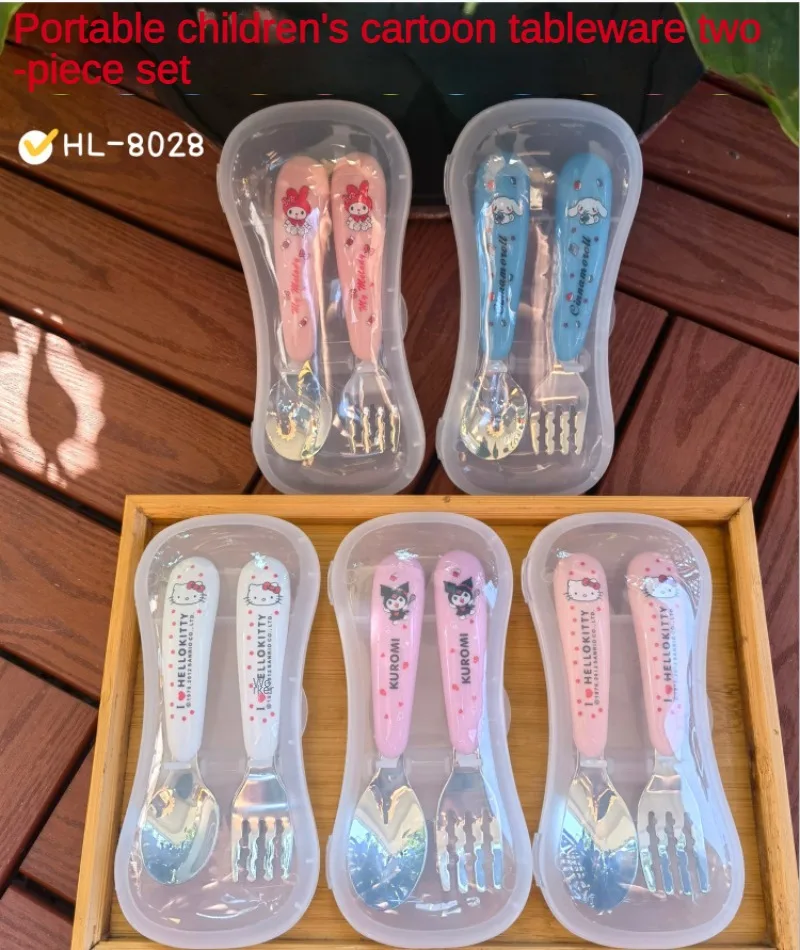 2PCS Sanrio Hello Kitty Cartoon Household Tableware High Quality Student Spoon Fork Tableware Set Travel Portable Tableware
2PCS Sanrio Hello Kitty Cartoon Household Tableware High Quality Student Spoon Fork Tableware Set Travel Portable Tableware