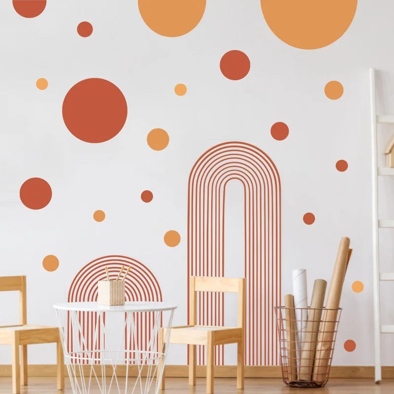 Boho Arch Wall Sticker Nordic Abstract Rainbow Geometric Art Decals PVC DIY Removable Vinyl Murals Mid-Century Modern Home Decor
Boho Arch Wall Sticker Nordic Abstract Rainbow Geometric Art Decals PVC DIY Removable Vinyl Murals Mid-Century Modern Home Decor