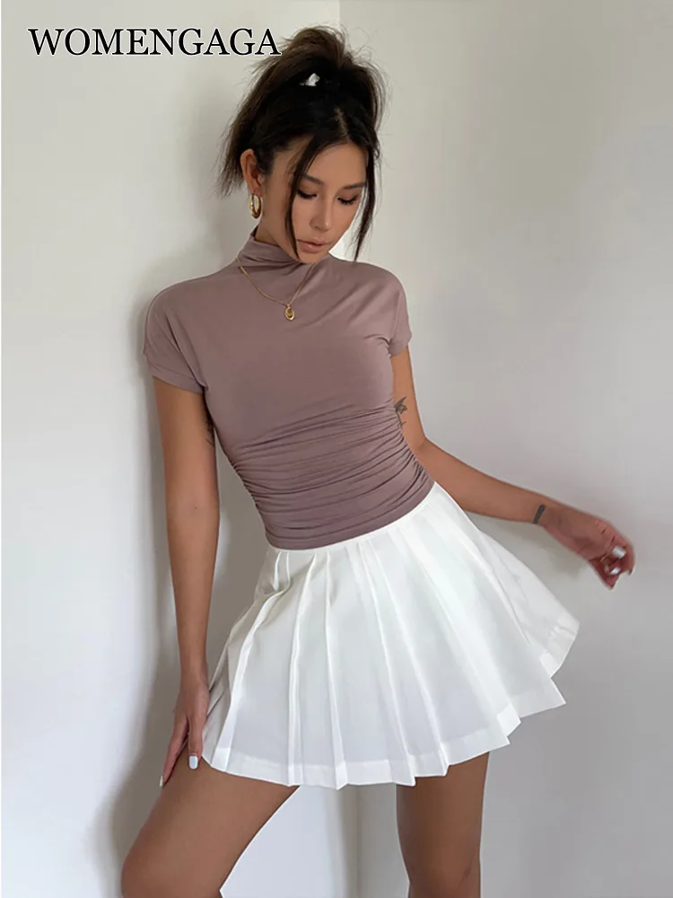 WOMENGAGA Preppy Style Sweet Sexy Pleated Skirt For Women 2023 Summer New High Waist Solid Color Short JK Skirt Fashion J8MY
WOMENGAGA Preppy Style Sweet Sexy Pleated Skirt For Women 2023 Summer New High Waist Solid Color Short JK Skirt Fashion J8MY