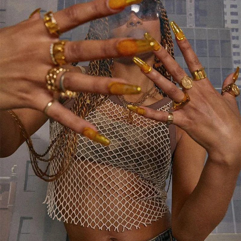 Hollow Out Crop Top Women Sexy See-Through Mesh Tank Top Female Sleeveless Midnight Club T-Shirt Summer 2022 Vintage Streetwear
Hollow Out Crop Top Women Sexy See-Through Mesh Tank Top Female Sleeveless Midnight Club T-Shirt Summer 2022 Vintage Streetwear