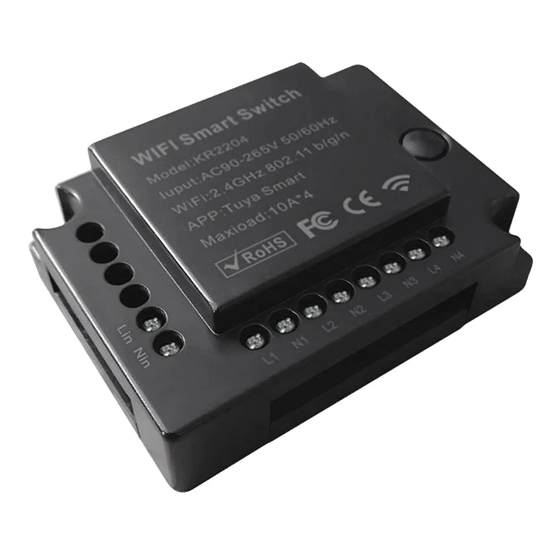 Умный светильник ель света с Wi-Fi, 4 клавиши, 4 канала
Умный светильник ель света с Wi-Fi, 4 клавиши, 4 канала