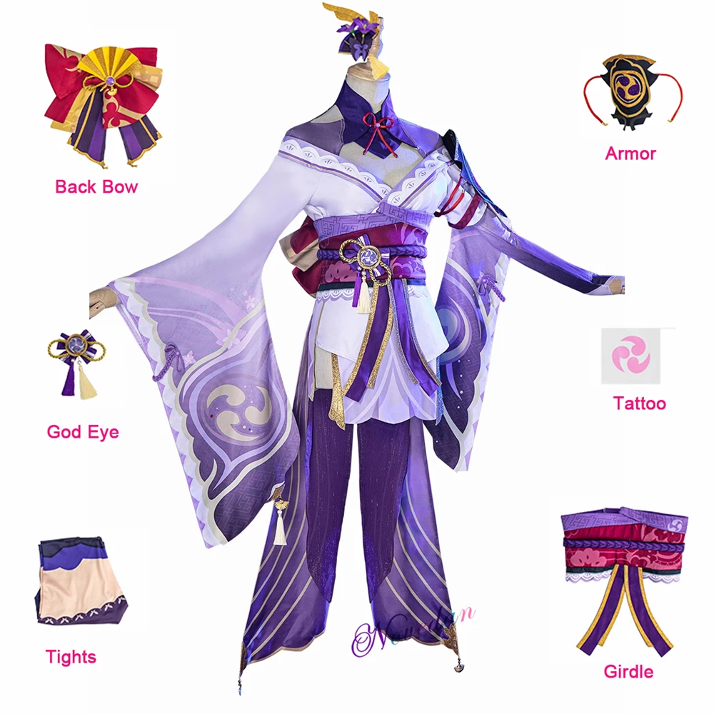 Game Genshin Impact Shogun Raiden Costume Cosplay Baal Uniform Genshin Cosplay Suits Women Wig Kimono Sexy Dress Full Set
Game Genshin Impact Shogun Raiden Costume Cosplay Baal Uniform Genshin Cosplay Suits Women Wig Kimono Sexy Dress Full Set