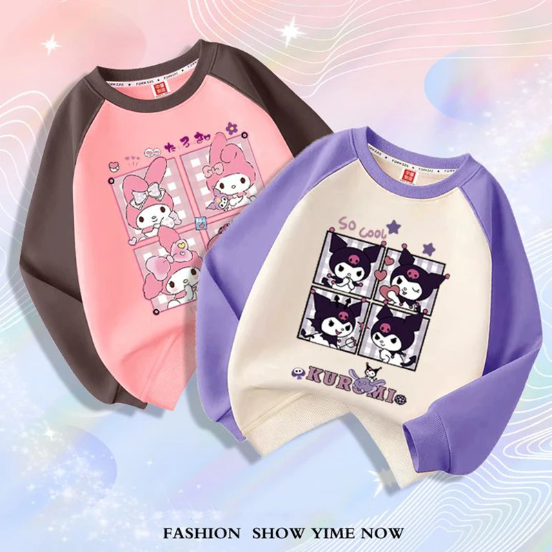 Новинка, одежда Sanrio Cinnamoroll, осенне-зимняя аниме рубашка с длинным рукавом, милая мультяшная Толстовка Kuromi, вещи, прекрасные игрушки для детей, кавайная
Новинка, одежда Sanrio Cinnamoroll, осенне-зимняя аниме рубашка с длинным рукавом, милая мультяшная Толстовка Kuromi, вещи, прекрасные игрушки для детей, кавайная