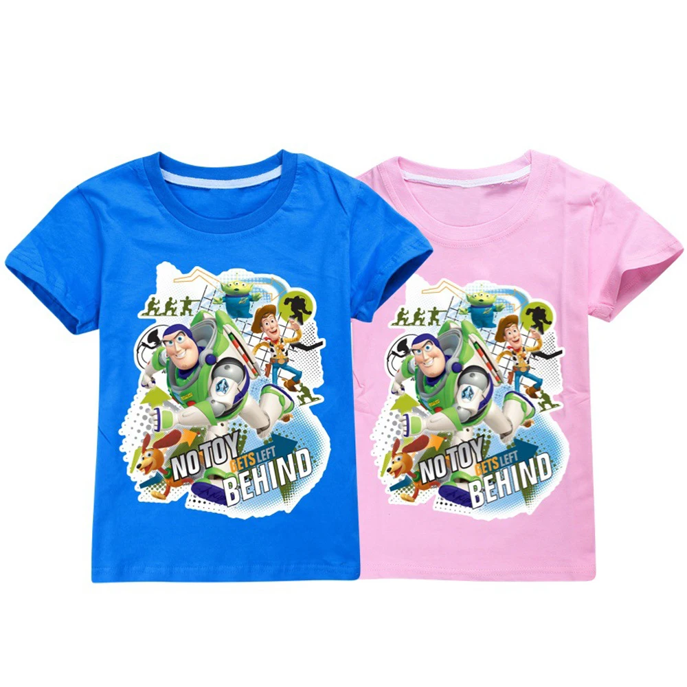 Summer Kids Clothes NO TOY GETSLEFT BEHIND Boys Girls T Shirt Print Cartoon Casual Cosplay Children Short-sleeved T-shirt Cotton
Summer Kids Clothes NO TOY GETSLEFT BEHIND Boys Girls T Shirt Print Cartoon Casual Cosplay Children Short-sleeved T-shirt Cotton