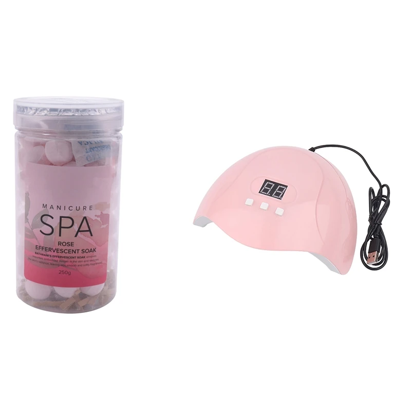 Nail Manicure SPA Effervescent Soak Ball Remove Dead Skin Cuticles & 54W UV LED Lamp 18Pcs Leds Nail Dryer Lamp
Nail Manicure SPA Effervescent Soak Ball Remove Dead Skin Cuticles & 54W UV LED Lamp 18Pcs Leds Nail Dryer Lamp