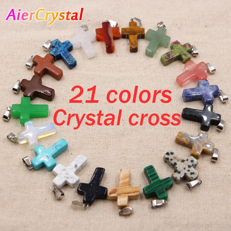 Natural Crystal Cross Pendants Stone Quartz for Making Necklace Bracelet Bless DIY Fashion Jewelry Jesus Chakra Healing Gemstone
Natural Crystal Cross Pendants Stone Quartz for Making Necklace Bracelet Bless DIY Fashion Jewelry Jesus Chakra Healing Gemstone