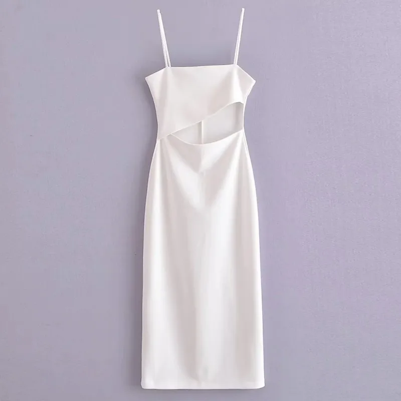 TRAF Hollow Out Design Sleeveless Slip Midi Dress Women Sexy Bodycon Summer 2023 New Vestidos Mujer Simple French Party Robe
TRAF Hollow Out Design Sleeveless Slip Midi Dress Women Sexy Bodycon Summer 2023 New Vestidos Mujer Simple French Party Robe