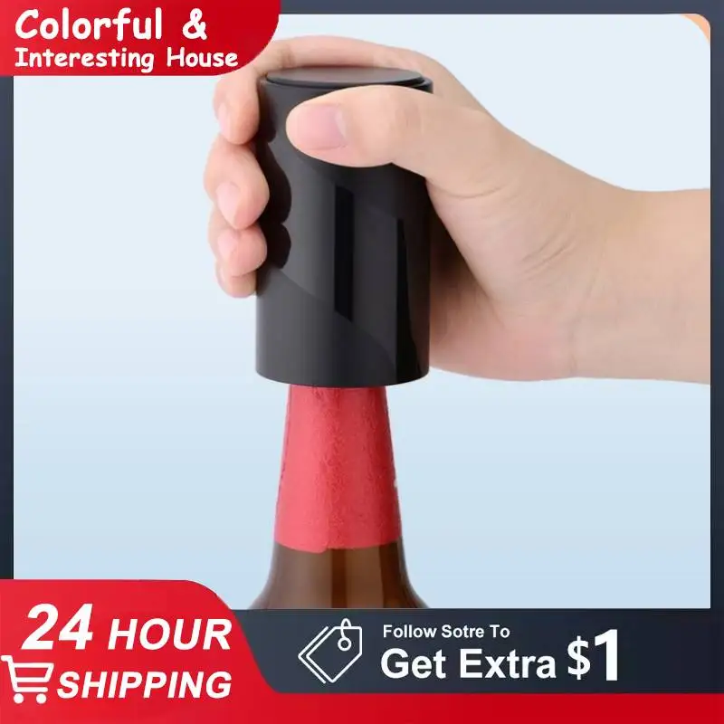 

1PC Automatic Beer Bottle Opener Push Down Opener Wine Beer Soda Cap Opener Portable Beer Corkscrew Tools Kitchen Bar Tools