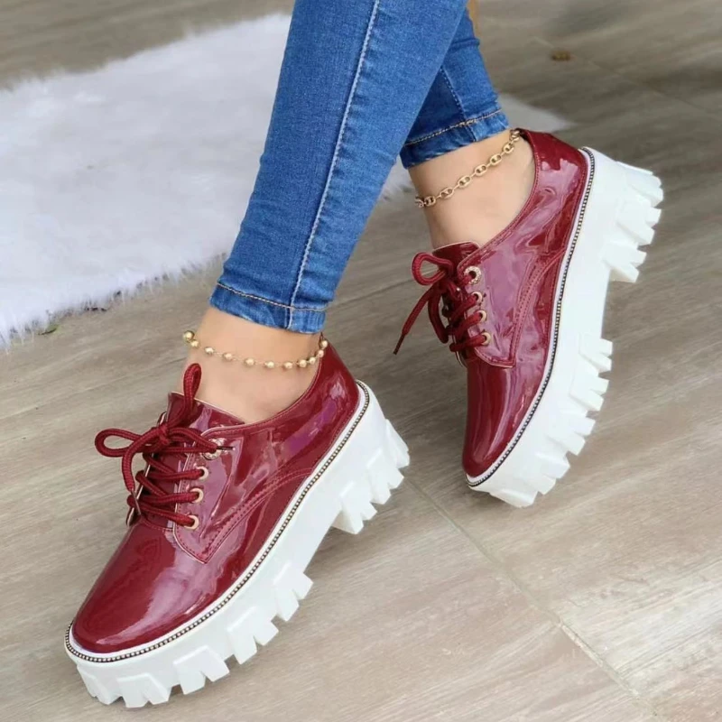 2022 New Women's Casual Shoes Fashion Lace-up Solid Color Platform Loafers Women Outdoor Comfortable Women Shoes Luxury
2022 New Women's Casual Shoes Fashion Lace-up Solid Color Platform Loafers Women Outdoor Comfortable Women Shoes Luxury