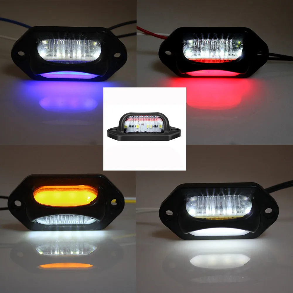 8LED Bi-color Truck License Plate Light Car Truck Passenger Car Trailer Tail Light Side Light 12-24V LED License Plate Light
8LED Bi-color Truck License Plate Light Car Truck Passenger Car Trailer Tail Light Side Light 12-24V LED License Plate Light