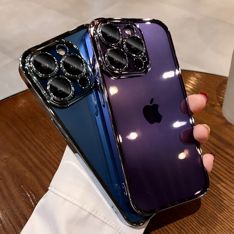 Luxucy Plating Square Transparent Case For iPhone 14 13 11 12 Pro Max Mini XR X XS Max 14 8 7 Plus SE 2020 Silicone Cover funda
Luxucy Plating Square Transparent Case For iPhone 14 13 11 12 Pro Max Mini XR X XS Max 14 8 7 Plus SE 2020 Silicone Cover funda