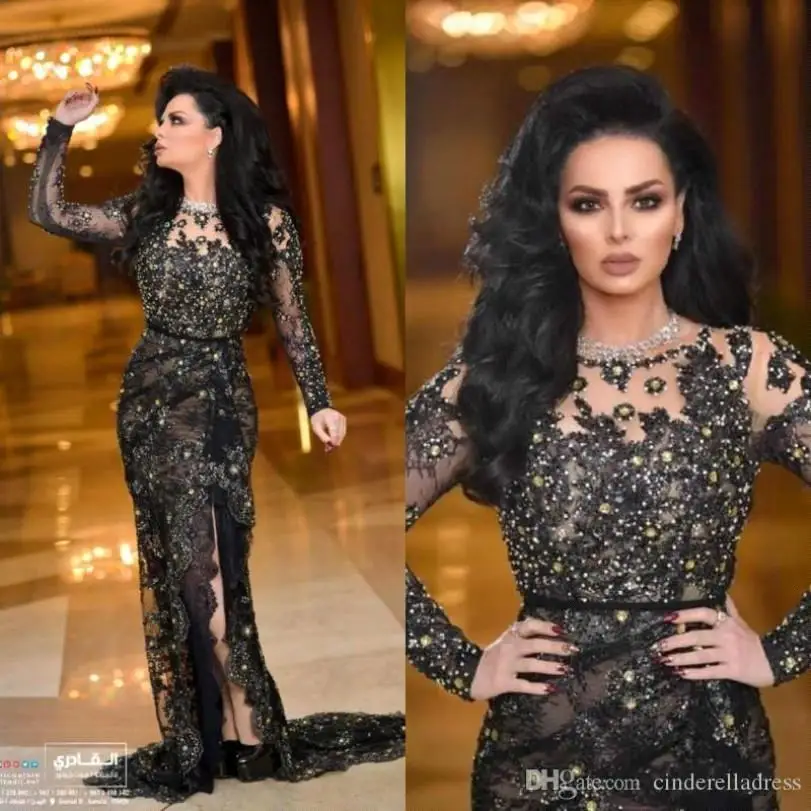 2022 Sexy Black Crystal Beaded Evening Dress Crew Neck Side Slit Mermaid Prom Dresses Court Train Evening Formal Gowns
2022 Sexy Black Crystal Beaded Evening Dress Crew Neck Side Slit Mermaid Prom Dresses Court Train Evening Formal Gowns